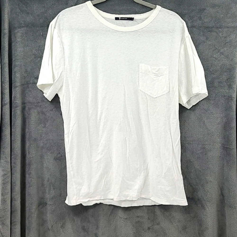 Alexander Wang White Short Sleeve Tee with Pocket